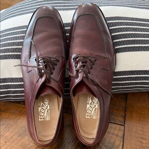 Salvatore Ferragamo Men's Dark Brown Oxfords